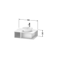 Тумба подвесная Duravit D-Neo компактная 260x800x550 мм, белая глянцевая (DE495802222) - миниатюра фото 2