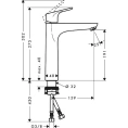 Смеситель для раковины Hansgrohe Focus 31608000 с поворотным изливом - миниатюра фото 8