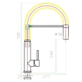 Смеситель Zorg Inox Master для кухни с высоким изливом - миниатюра фото 2