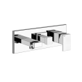 Встраиваемый смеситель Gessi Rettangolo с изливом и переключателем PULL, хром (44911#031) - миниатюра фото 1