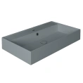Раковина SIMAS AGILE 810x460 мм с переливом цвет CEMENTO MATT - миниатюра фото 1
