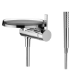 Смеситель для ванны Laufen Kartell настенный с ручным душем, хром (3.3133.9.004.141.1) - миниатюра фото 1