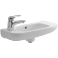 Раковина Duravit D-Code белая с переливом и отверстием под смеситель справа 500x220 мм (7065000082) - миниатюра фото 1