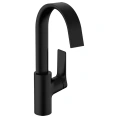 Смеситель для раковины Hansgrohe Vivenis однорычажный с поворотным изливом и донным клапаном, черный матовый (75030670) - миниатюра фото 1