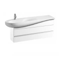 Тумба под раковину Laufen Alessi One 814973: 2 выдвижных ящика, сифон, белый глянец (4.2452.0.097.631.1) - миниатюра фото 1