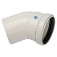 Элемент дымохода конденсационного Stout угол 45° DN80 м/п PP-FE SCA-8080-000045 - миниатюра фото 1