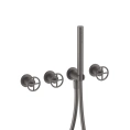 Смеситель для ванны Fantini Fontane Bianche встраиваемый с ручным душем цвет Matt Gun Metal PVD (47 P5 P017B) - миниатюра фото 1