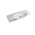 Раковина Artceram WASHBASINS SWING накладная-подвесная 85х47 5 см с 1 отв под смесительитель со слив переливом цвет белый - миниатюра фото 1