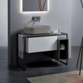 Раковина накладная SIMAS Sharp 60x42 см бежевая матовая без отверстия под смеситель - миниатюра фото 1