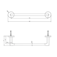 Полотенцедержатель Gessi Tondo 30 см, цвет Black XL (63697#299) - миниатюра фото 2