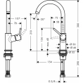 Смеситель для раковины Hansgrohe Talis с донным клапаном Push-Open (32080000) - миниатюра фото 2