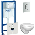 Комплект подвесного унитаза Sturm Wave с системой инсталляции Grohe Rapid SL 4 в 1 - миниатюра фото 1