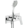 GESSI Rilievo Встраиваемый смеситель для душа на 2 выхода с лейкой и переключателем в хроме (59140#031) - миниатюра фото 1