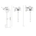 GESSI Origini Потолочный излив индивидуальной длины в хроме (63499#031) - миниатюра фото 2