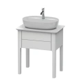 Напольная тумба Duravit Luv, 743×688×450 мм, 1 выдв. ящик, белый шелковисто-матовый (LU956003636) - миниатюра фото 1