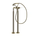 Напольный смеситель для ванны GESSI VENTI20 с ручным душем, цвет Brass PVD (65128#710) - миниатюра фото 1