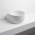Раковина SIMAS PO-MO 37x43x19 см белая: универсальный монтаж, без отверстия и перелива - миниатюра фото 1