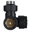 Узел нижнего подключения термостатический угловой Royal Thermo Design Pro 15мм М30х1,5 Черный (HC-1646653) - миниатюра фото 6
