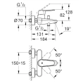 Смеситель Grohe Eurodisc Cosmopolitan 33390002 для ванны с душем - миниатюра фото 4