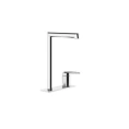 Высокий смеситель для раковины Gessi Ingranaggio с длинным изливом и донным клапаном в хроме (63516#031) - миниатюра фото 1