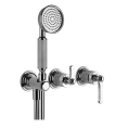 Смеситель GESSI VENTI20 встраиваемый однорычажный с ручным душем, хром (65036#031) - миниатюра фото 1