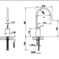 Gessi Goccia Высокий смеситель для раковины на 1 отверстие, черный (33805#299) - миниатюра фото 2