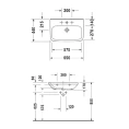 Медицинская раковина Duravit DuraStyle без перелива 650x440 мм (белая) (2324650000) - миниатюра фото 2