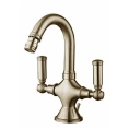 Смеситель для биде Bossini Liberty с поворотным изливом, матовый никель (Z001401.094) - миниатюра фото 1