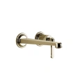 Смеситель для раковины GESSI VENTI20 настенный, латунь Brass PVD (65089#710) - миниатюра фото 1