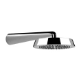 Верхний душ GESSI CONO 240 мм с настенным держателем 400 мм в цвете хром (45151#031) - миниатюра фото 1