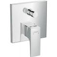 Встраиваемый смеситель для ванны Hansgrohe Metropol с умным переключением и защитой от обратного потока в хроме (32546000) - миниатюра фото 1