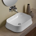 Раковина накладная SIMAS Sharp 60x42 см с отверстием под смеситель - миниатюра фото 1