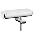 Термостат для ванны Hansgrohe Ecostat Select с полкой из безопасного стекла, белый/хром (13141400) - миниатюра фото 1