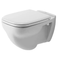Унитаз подвесной Duravit D-Code с горизонтальным выпуском, белый (22100900002) - миниатюра фото 1