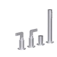 Смеситель для ванны GESSI INCOSO с ручным душем и функцией наполнения через слив-перелив, цвет Finox (58043#149) - миниатюра фото 1