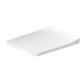Сиденье для унитаза Duravit Viu 257309 с микролифтом, белое, петли из нержавеющей стали (21290000) - миниатюра фото 1