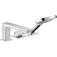 Смеситель Hansgrohe Metropol для борта ванны с ручным душем, хром (74551000) - миниатюра фото 1