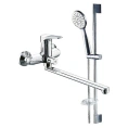 Смеситель Bravat Eco F00414С с душевым гарнитуром для комфортного использования - миниатюра фото 1