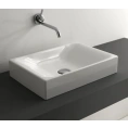 Раковина KERASAN Lavabi 50x35 накладная без отверстия под смесительитель цвет белый - миниатюра фото 1