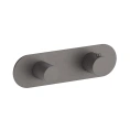 Термостатический смеситель Fantini AA/27 Matt Gun Metal с переключателем на 2 положения (33 P5 Y372B) - миниатюра фото 1