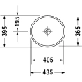 Раковина Duravit Starck 2 440x400 мм: белая, без перелива и площадки под смеситель (2321440000) - миниатюра фото 2