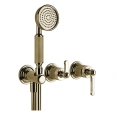 Смеситель GESSI VENTI20 для встраивания с ручным душем, цвет Brass PVD (65036#710) - миниатюра фото 1