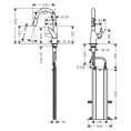 Кухонный смеситель Hansgrohe Focus M42 с вытяжным душем и системой sBox (71821800) - миниатюра фото 2