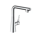 Смеситель для кухни Hansgrohe Metris Select с поворотным изливом, хром (14847000) - миниатюра фото 1