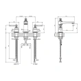 Смеситель для раковины GESSI VENTI20 с высоким изливом (65014#031) - миниатюра фото 2