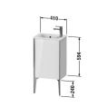Тумба подвесная Duravit XViu для раковины 072343, цвет walnut dark/черный матовый (XV4480RB221) - миниатюра фото 2