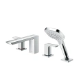 Смеситель для ванны TOTO Jewelhex с ручным душем Comfort Wave, хром (TBG02202R) - миниатюра фото 1