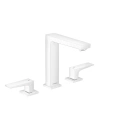 Смеситель для раковины Hansgrohe Metropol на 3 отверстия с донным клапаном, белый матовый (32515700) - миниатюра фото 1