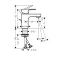Смеситель для раковины Hansgrohe Vernis Shape матовый черный (71593670) - миниатюра фото 2
