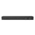 Термостат для душа Gessi Hi-Fi Black XL с полкой из матового стекла и подключением 4 источников (63026#299) - миниатюра фото 1